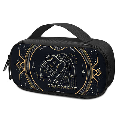 Vintage Aquarius Zodiac Sign Print Insulin Cooler Travel Case
