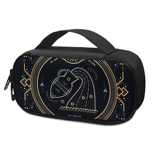 Vintage Aquarius Zodiac Sign Print Insulin Cooler Travel Case