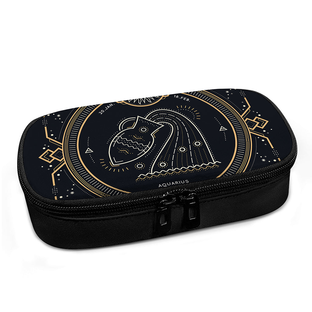 Vintage Aquarius Zodiac Sign Print Insulin Cooler Travel Case