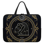 Vintage Aquarius Zodiac Sign Print Laptop Sleeve With Handle