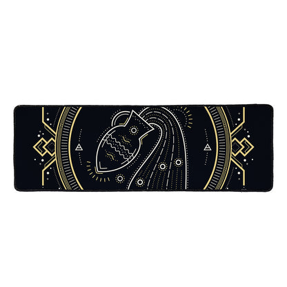 Vintage Aquarius Zodiac Sign Print Long Kitchen Mat