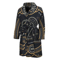 Vintage Aquarius Zodiac Sign Print Men's Bathrobe