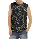 Vintage Aquarius Zodiac Sign Print Men's Fitness Tank Top