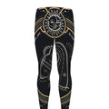 Vintage Aquarius Zodiac Sign Print Men's Leggings