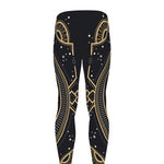 Vintage Aquarius Zodiac Sign Print Men's leggings