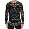 Vintage Aquarius Zodiac Sign Print Men's Long Sleeve T-Shirt