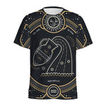 Vintage Aquarius Zodiac Sign Print Men's Sports T-Shirt