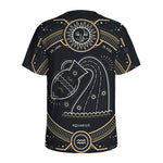 Vintage Aquarius Zodiac Sign Print Men's Sports T-Shirt