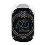 Vintage Aquarius Zodiac Sign Print Mesh Laundry Hamper