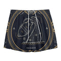 Vintage Aquarius Zodiac Sign Print Mesh Shorts