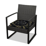 Vintage Aquarius Zodiac Sign Print Outdoor Seat Cushion Cover