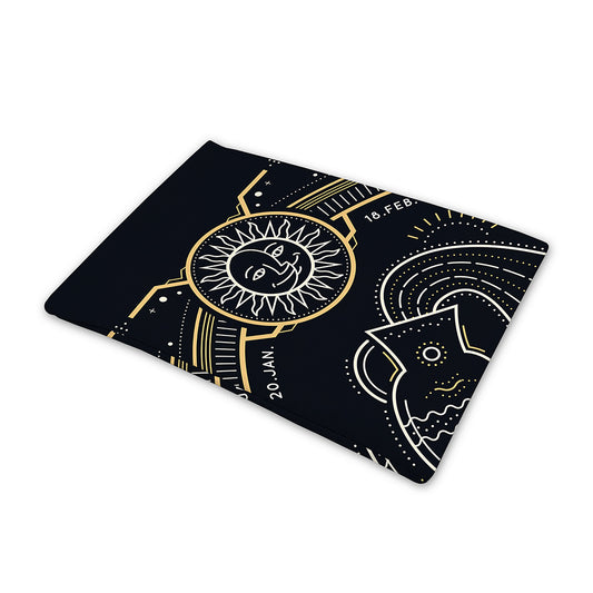 Vintage Aquarius Zodiac Sign Print Pet Cooling Mat Cover