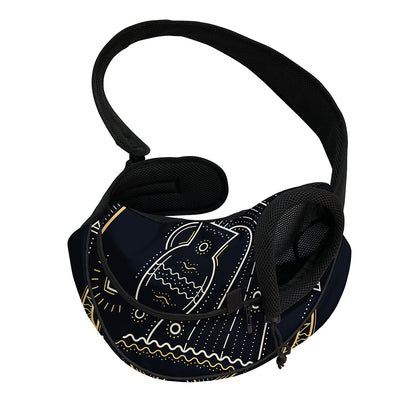 Vintage Aquarius Zodiac Sign Print Pet Sling Carrier