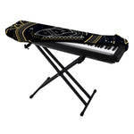 Vintage Aquarius Zodiac Sign Print Piano Keyboard Cover