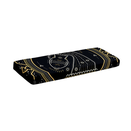 Vintage Aquarius Zodiac Sign Print Piano Keyboard Cover