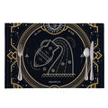 Vintage Aquarius Zodiac Sign Print Placemat