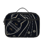 Vintage Aquarius Zodiac Sign Print Portable Lunch Bag