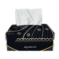 Vintage Aquarius Zodiac Sign Print Rectangle Tissue Box Cover