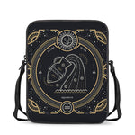 Vintage Aquarius Zodiac Sign Print Rectangular Crossbody Bag