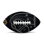 Vintage Aquarius Zodiac Sign Print Rugby Ball