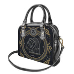 Vintage Aquarius Zodiac Sign Print Shoulder Handbag