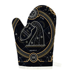 Vintage Aquarius Zodiac Sign Print Single Oven Mitt