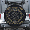 Vintage Aquarius Zodiac Sign Print Tire Cover