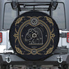 Vintage Aquarius Zodiac Sign Print Tire Cover With Camera Hole