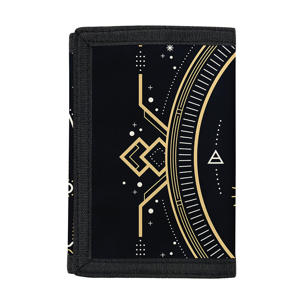 Vintage Aquarius Zodiac Sign Print Trifold Wallet