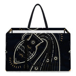 Vintage Aquarius Zodiac Sign Print Utility Tote Bag