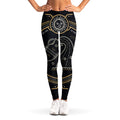 Vintage Aquarius Zodiac Sign Print Women's Leggings