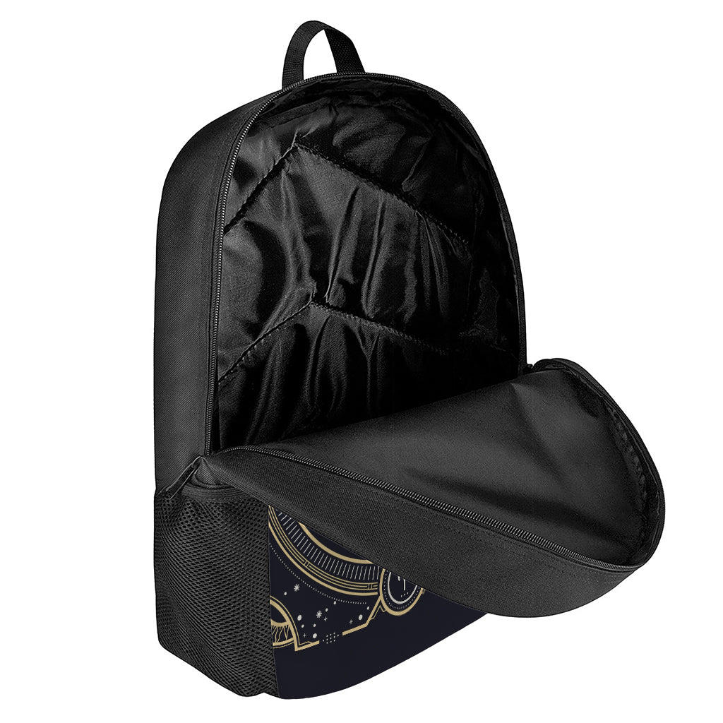 Vintage Aries Zodiac Sign Print 17 Inch Backpack
