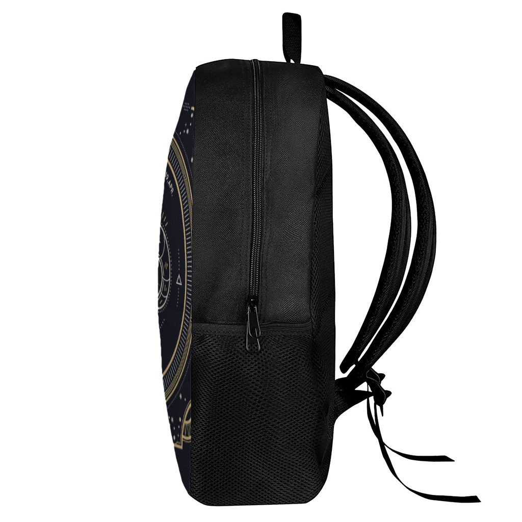 Vintage Aries Zodiac Sign Print 17 Inch Backpack