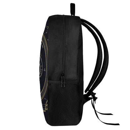 Vintage Aries Zodiac Sign Print 17 Inch Backpack
