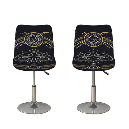 Vintage Aries Zodiac Sign Print Bar Stool Covers