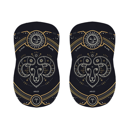 Vintage Aries Zodiac Sign Print Bar Stool Covers