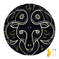 Vintage Aries Zodiac Sign Print Basketball