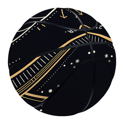 Vintage Aries Zodiac Sign Print Basketball