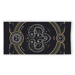 Vintage Aries Zodiac Sign Print Beach Towel