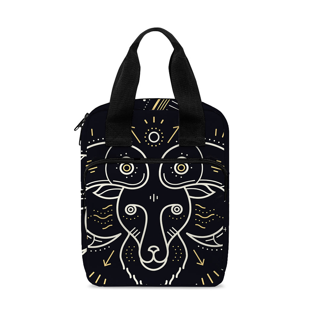 Vintage Aries Zodiac Sign Print Bible Tote Bag