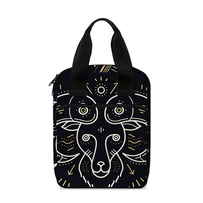 Vintage Aries Zodiac Sign Print Bible Tote Bag