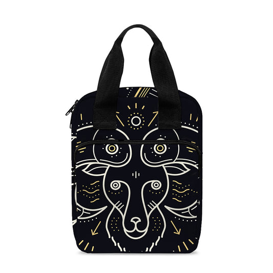 Vintage Aries Zodiac Sign Print Bible Tote Bag