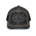 Vintage Aries Zodiac Sign Print Black Mesh Trucker Hat