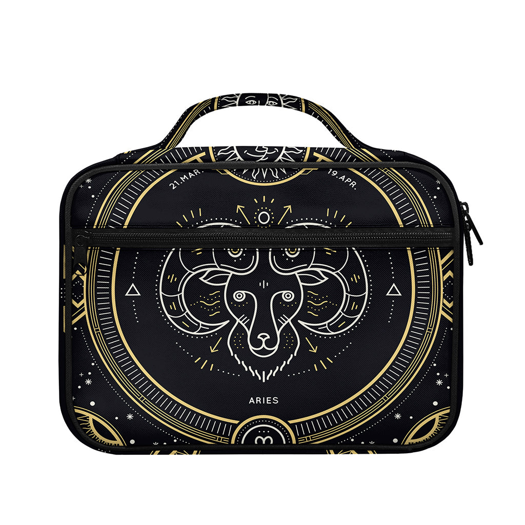 Vintage Aries Zodiac Sign Print Briefcase Bible Bag