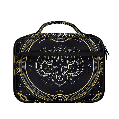 Vintage Aries Zodiac Sign Print Briefcase Bible Bag