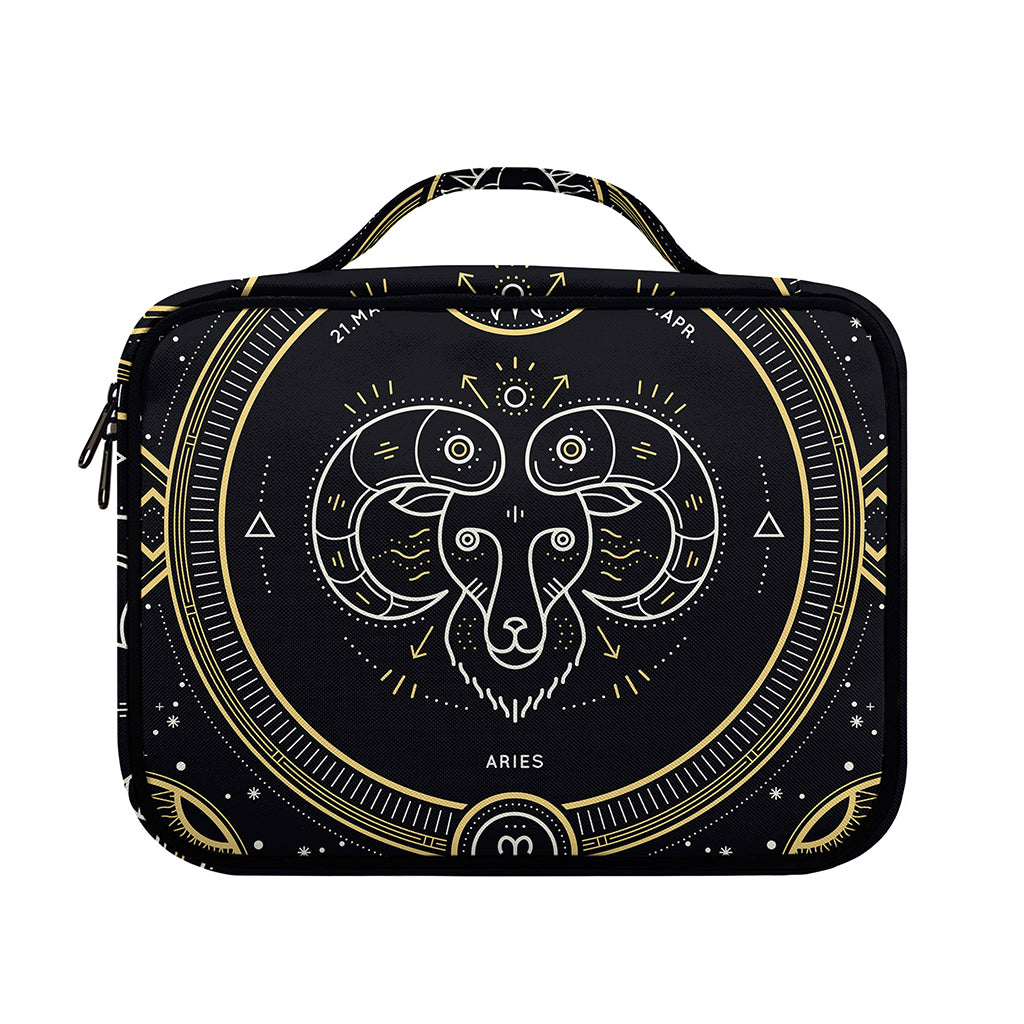 Vintage Aries Zodiac Sign Print Briefcase Bible Bag