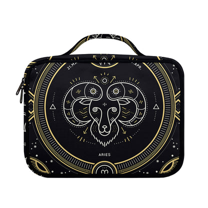 Vintage Aries Zodiac Sign Print Briefcase Bible Bag