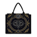 Vintage Aries Zodiac Sign Print Canvas Tote Bag