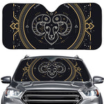 Vintage Aries Zodiac Sign Print Car Windshield Sun Shade
