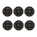Vintage Aries Zodiac Sign Print Coaster Set